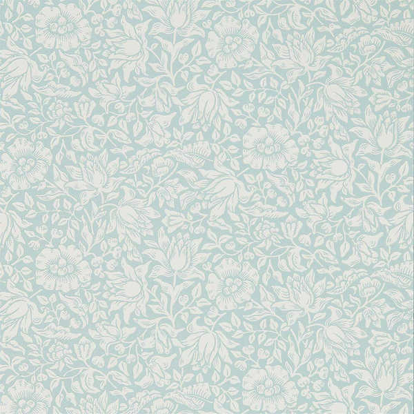 Mallow-behang-Tapete-Morris & Co-Chalk Duck Egg-Rol-216679-Selected Wallpapers