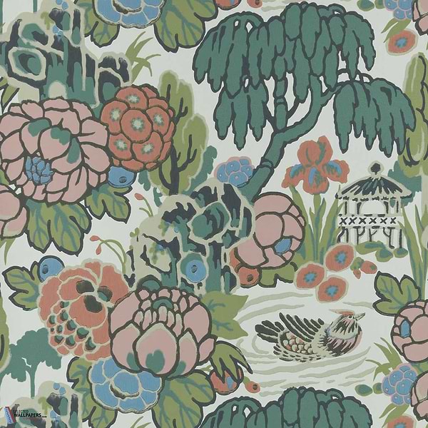 Mandarin Garden-Wallpaper-1838 wallcoverings-Coral-Roll-2311-169-02-Selected Wallpapers