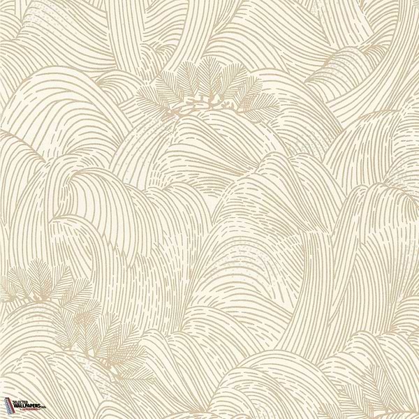 Maree Haute-Behang-Tapete-Casamance-Blanc/Dore-Rol-75901936-Selected Wallpapers
