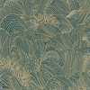 Maree Haute-Behang-Tapete-Casamance-Vert Anglais/Dore-Rol-75902344-Selected Wallpapers