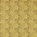 Marigold stof-Fabric-Tapete-Morris & Co-Summer Yellow/Chocolate-Meter (M1)-226983-Selected Wallpapers