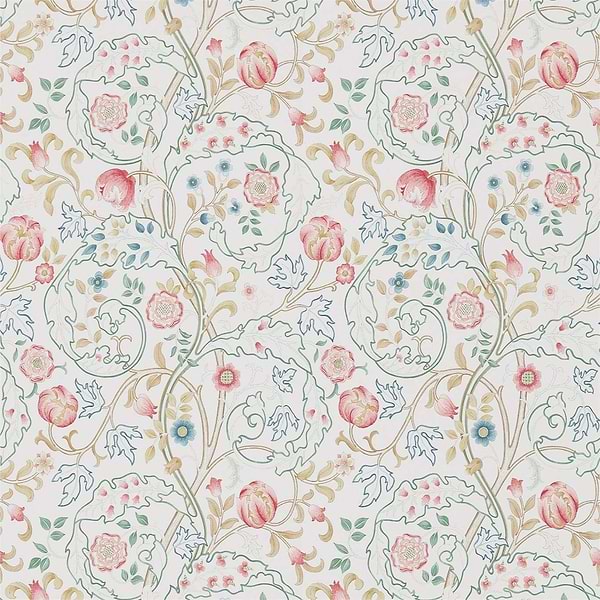 Mary Isobel-behang-Tapete-Morris & Co-Pink/Ivory-Rol-214728-Selected Wallpapers