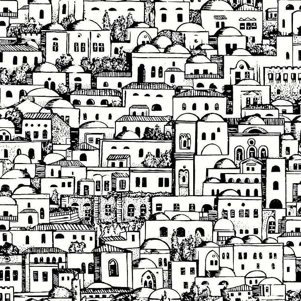 Mediterranea-wallpaper-Cole & Son-Zwart/Wit-Roll-114/19039-Selected Wallpapers