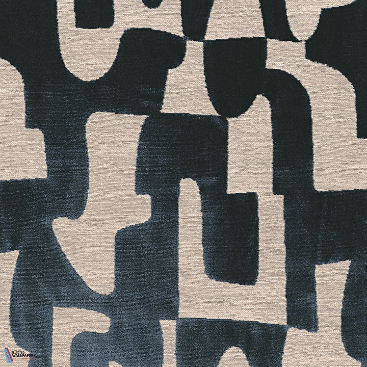 Melodie stof-Casamance-Petrole-Meter (M1)-Selected-Wallpapers-Interiors