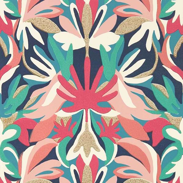 Melora-behang-Tapete-Harlequin-Brazilian Rosewood / Ink-Rol-112761-Selected Wallpapers