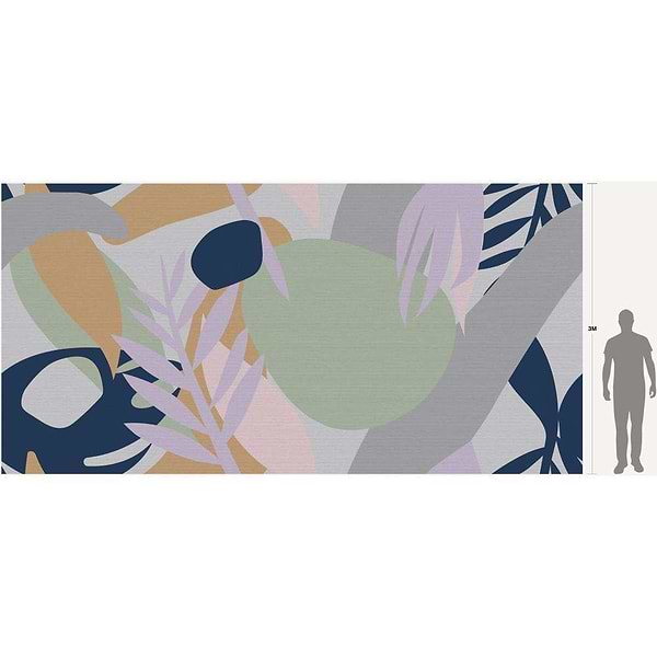 Messy Jungle-behang-Tapete-Inkiostro Bianco-Selected Wallpapers