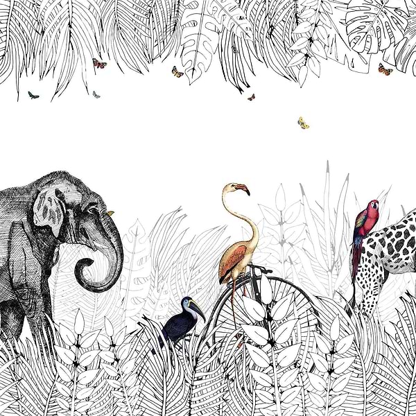 Metrozoo-behang-Tapete-Les Dominotiers-Original-Non Woven 70 cm-DOM147-Selected Wallpapers