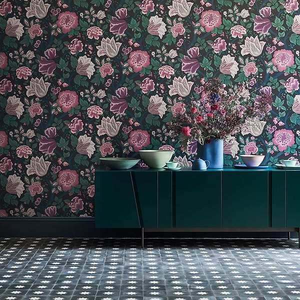Midsummer Bloom-behang-Tapete-Cole & Son-Selected Wallpapers