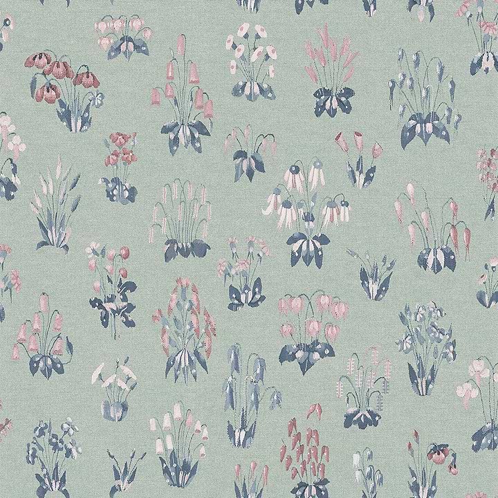 Millefleur-Behang-Tapete-Little Greene-Chambray-Rol-0260MFCHAMB-Selected Wallpapers