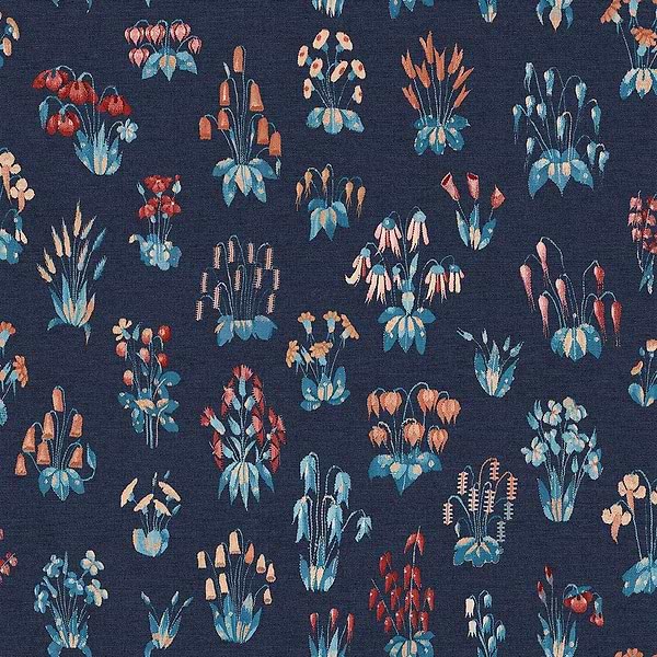 Millefleur-Behang-Tapete-Little Greene-Knight-Rol-0260MFKNIGH-Selected Wallpapers