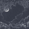 Moonlight-behang-Tapete-Les Dominotiers-Blue-Non Woven 70 cm-DOM302-Selected Wallpapers