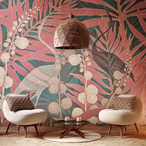 Morning Dew-behang-Tapete-Inkiostro Bianco-Selected Wallpapers