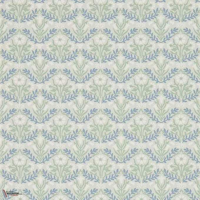 Morris Bellflowers-behang-Tapete-Morris & Co-Grey/Fennel-Rol-216435-Selected Wallpapers