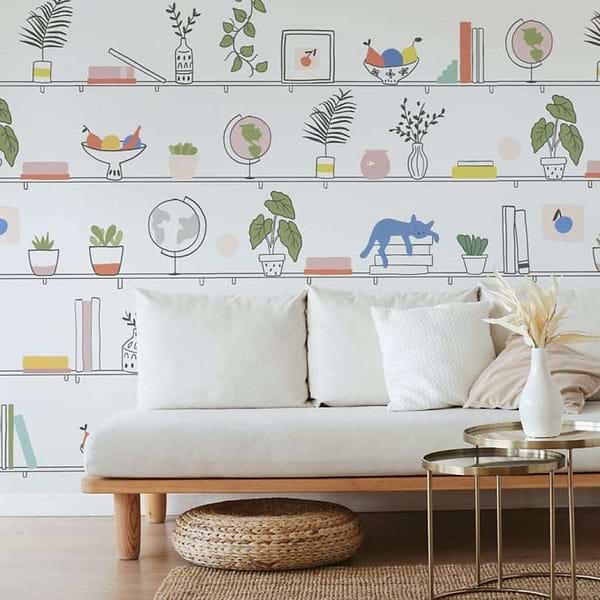 My Library-behang-Tapete-Coordonne-Selected Wallpapers