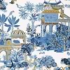 Mystic Garden-Behang-Tapete-Thibaut-Blue and White-Rol-T20821-Selected Wallpapers