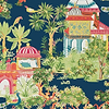Mystic Garden-Behang-Tapete-Thibaut-Navy-Rol-T20823-Selected Wallpapers