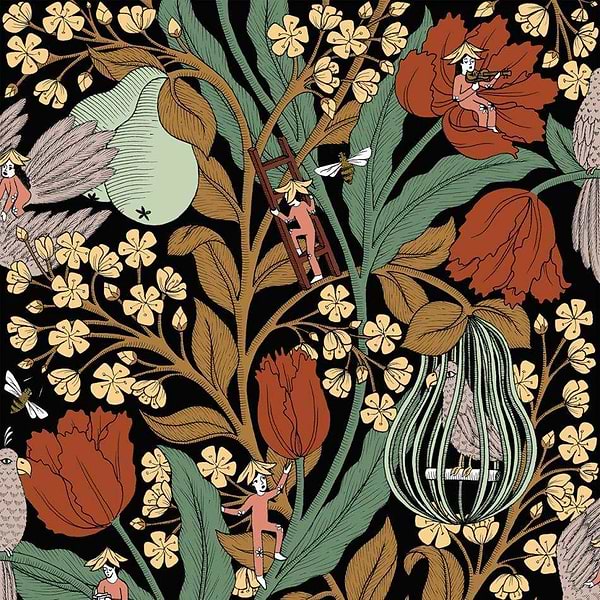 Neo-Belle-Epoque-behang-Tapete-Coordonne-Black-Rol-8800016-Selected Wallpapers