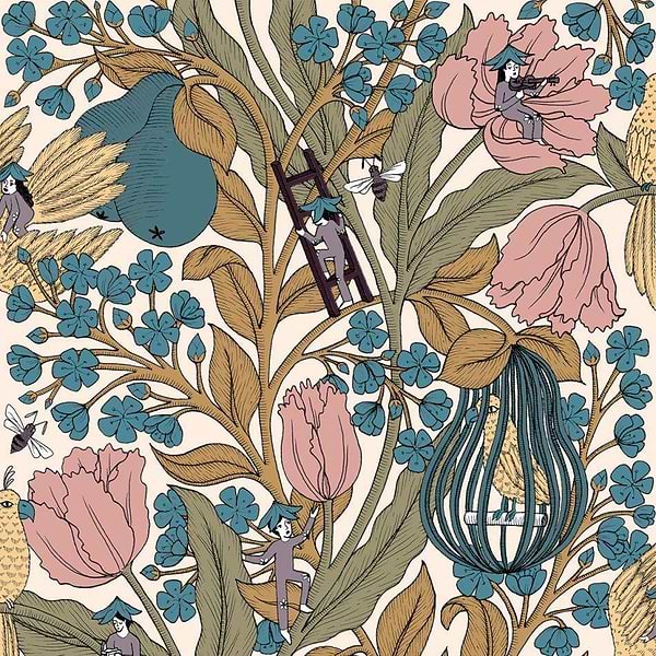 Neo-Belle-Epoque-behang-Tapete-Coordonne-Pink-Rol-8800018-Selected Wallpapers