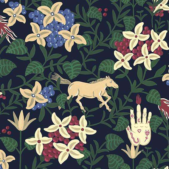 Neo-Flowery-wallpaper-Coordonne-Navy-Roll-8800046-Selected Wallpapers