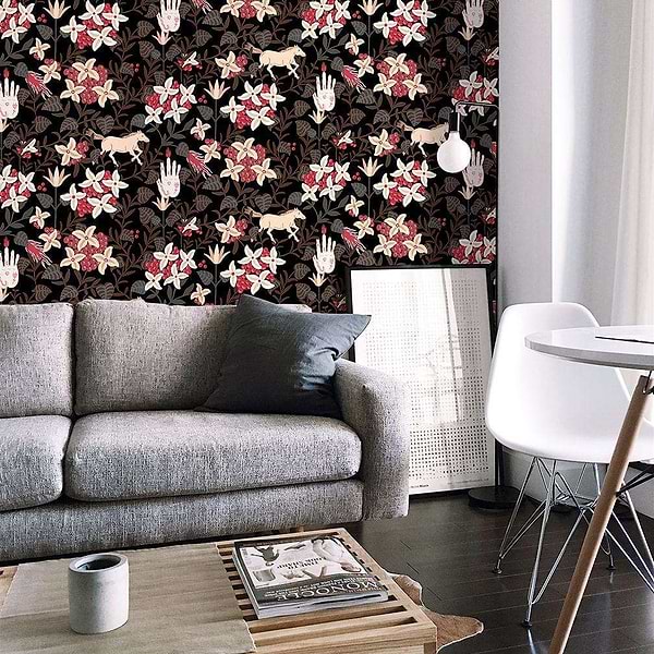 Neo-Flowery-wallpaper-Coordonne-Selected Wallpapers