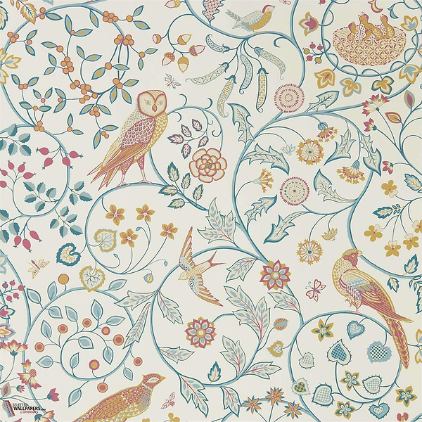 Newill-behang-Tapete-Morris & Co-Indigo Saffron-Rol-216703-Selected Wallpapers