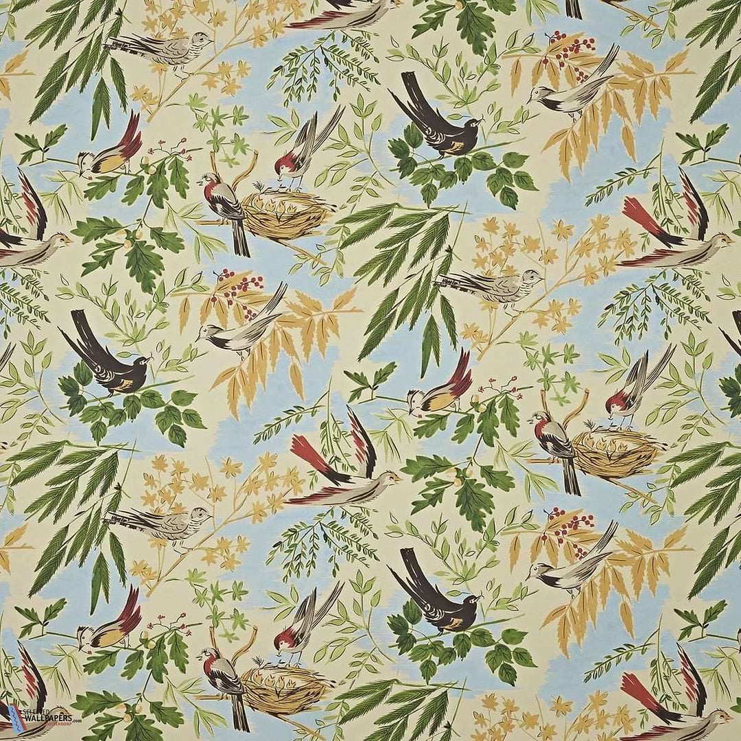 Nids Jolis-Behang-Tapete-Pierre Frey-Printemps-Meter (M1)-FP840001-Selected Wallpapers