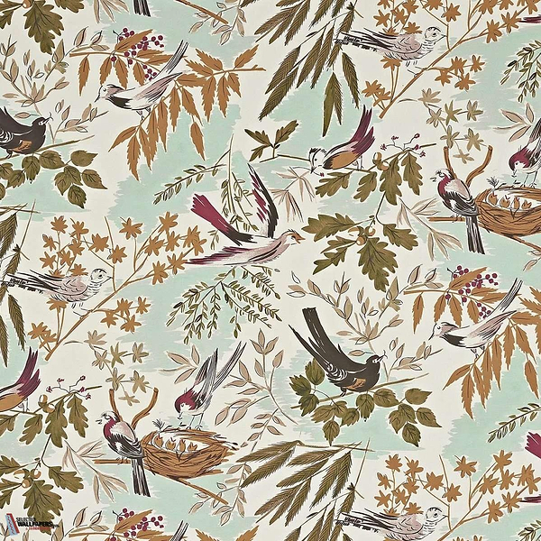 Nids Jolis-Behang-Tapete-Pierre Frey-Sous-Bois-Meter (M1)-FP840003-Selected Wallpapers