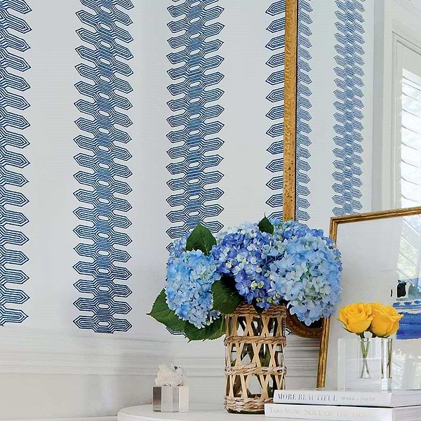 Nola Stripe-Behang-Tapete-Thibaut-Selected Wallpapers