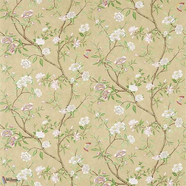 Nostell Priory-behang-Tapete-Zoffany-Old Gold/Green-Rol-311418-Selected Wallpapers