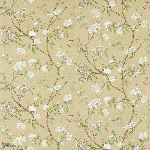 Nostell Priory-behang-Tapete-Zoffany-Old Gold/Green-Rol-311418-Selected Wallpapers