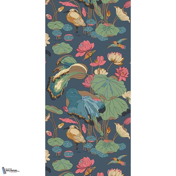 Nympheus-behang-Tapete-GP&J Baker-Indigo-Rol-BW45123.4-Selected Wallpapers