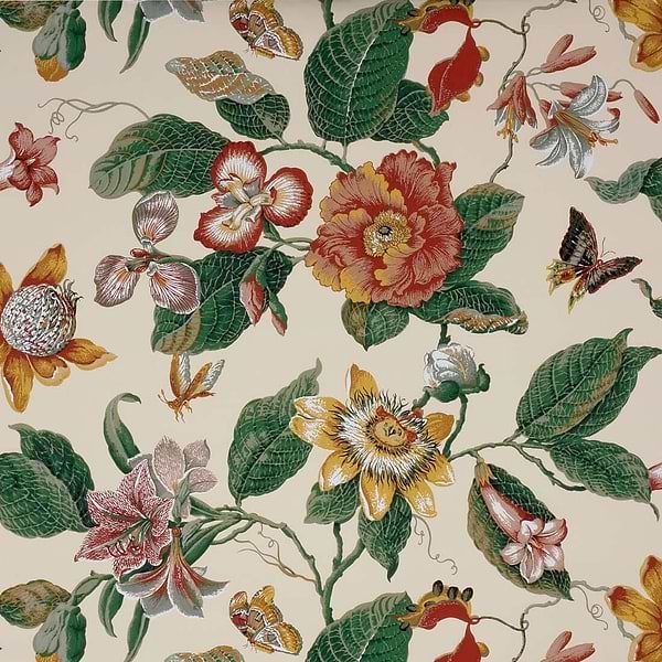 Odalys-behang-Tapete-Boussac-Red Green-W4979019-Selected Wallpapers