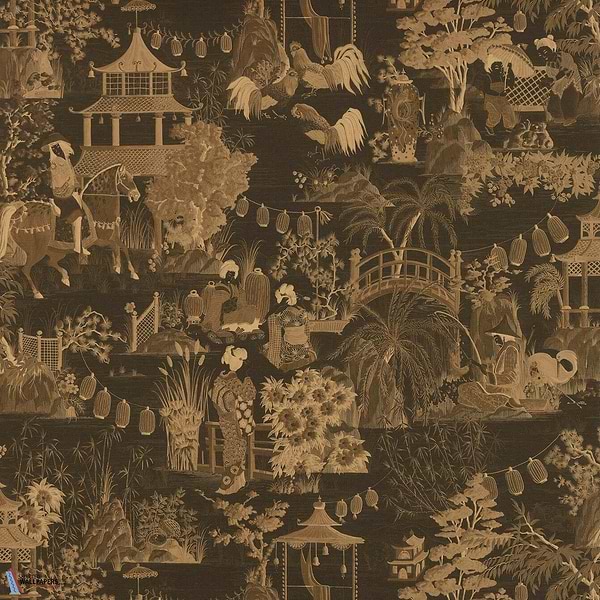 Ogaki-behang-Tapete-Pierre Frey-Sepia-Meter (M1)-FP590002-Selected Wallpapers
