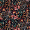 Opium Velvet stof-Fabric-Tapete-Casamance-Pourpe/Petrole-Meter (M1)-49970362-Selected Wallpapers