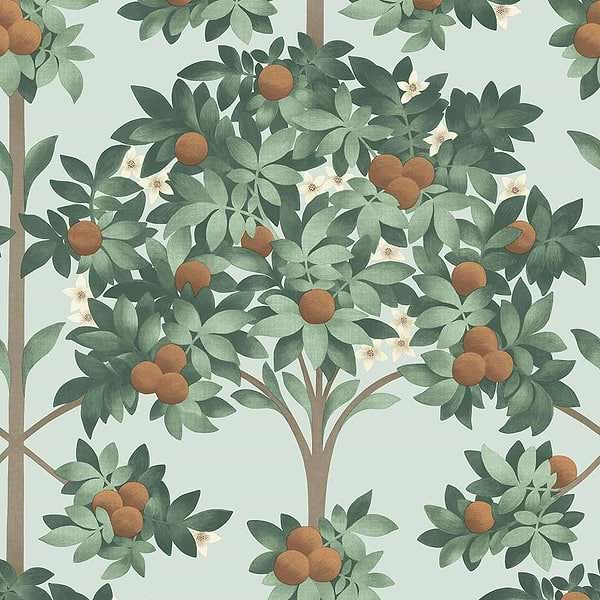 Orange Blossom-behang-Tapete-Cole & Son-Seafoam-Rol-117/1004-Selected Wallpapers