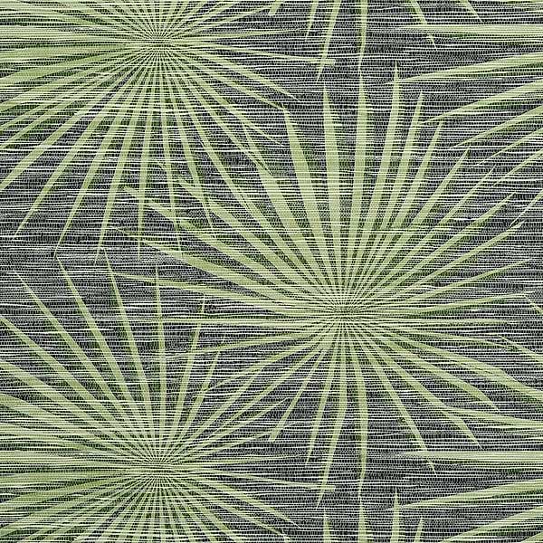 Palm Frond-Behang-Tapete-Thibaut-Black Green-Rol-T10143-Selected Wallpapers