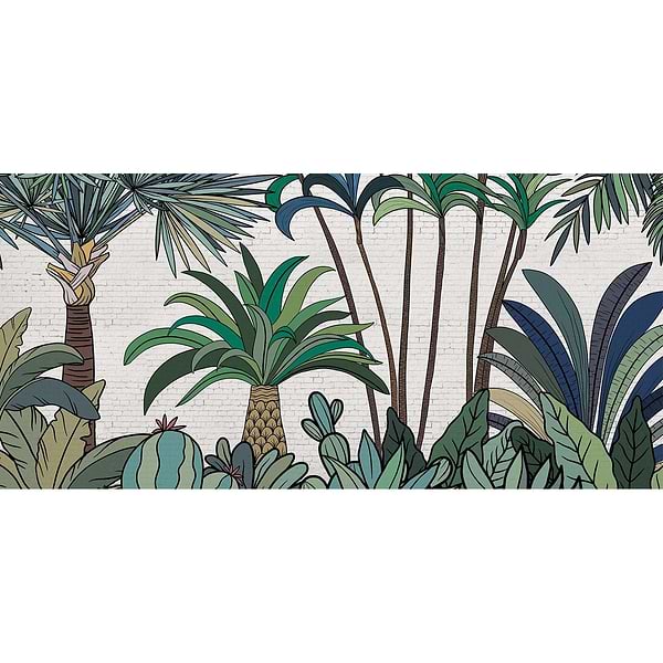 Palm Street-Behang-Tapete-Les Dominotiers-Selected Wallpapers