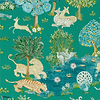 Pamir Garden-wallpaper-Sanderson-Teal/Peacock-Roll-216765-Selected Wallpapers