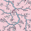 Paravent des amandiers - Amaro Sanchez de Moya-Behang-Tapete-Coordonne-Pink-Rol-8000005N-Selected Wallpapers