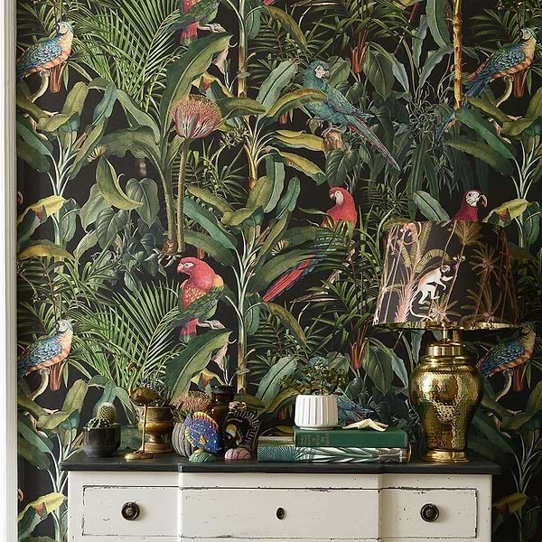 Parrots of Brasil-behang-Tapete-Mind the Gap-Selected Wallpapers