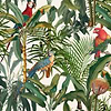 Parrots of Brasil-behang-Tapete-Mind the Gap-Licht-300 cm (standaard)-WP20521-Selected Wallpapers