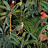Parrots of Brasil-behang-Tapete-Mind the Gap-Donker-300 cm (standaard)-WP20522-Selected Wallpapers