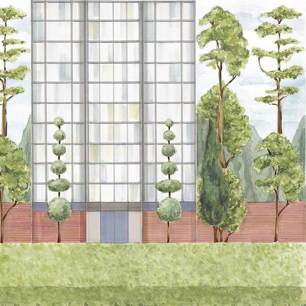 Pascua Ortega - Urban Garden-Behang-Tapete-Coordonne-Color-Non Woven-8000076N-Selected Wallpapers