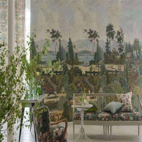 Pastoral Scene 1-behang-Tapete-Designers Guild-Sky-Set-PJD6005/01-Selected Wallpapers