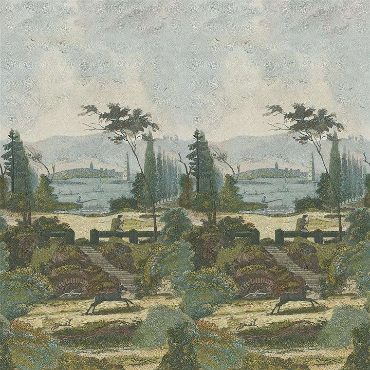 Pastoral Scene 2-behang-Tapete-Designers Guild-Sky-Set-PJD6006/01-Selected Wallpapers