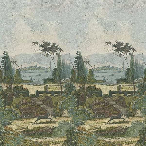 Pastoral Scene 2-behang-Tapete-Designers Guild-Sky-Set-PJD6006/01-Selected Wallpapers