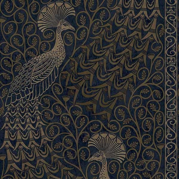 Pavo Parade-behang-Tapete-Cole & Son-Metallic Bronze-Rol-116/8030-Selected Wallpapers