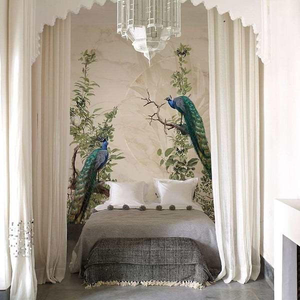 Peacock Forest-behang-Tapete-Muance-Selected Wallpapers