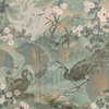 Peacock Garden-Behang-Tapete-Presence-Soft Turquoise-Silk Vinyl-PS105/04-Selected Wallpapers