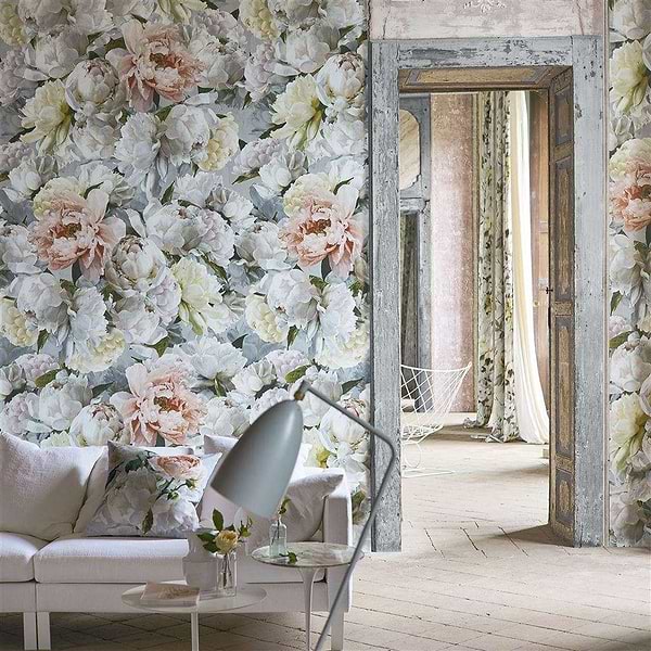 Peonia Grande-behang-Tapete-Designers Guild-Zinc-Set-PDG1102/01-Selected Wallpapers
